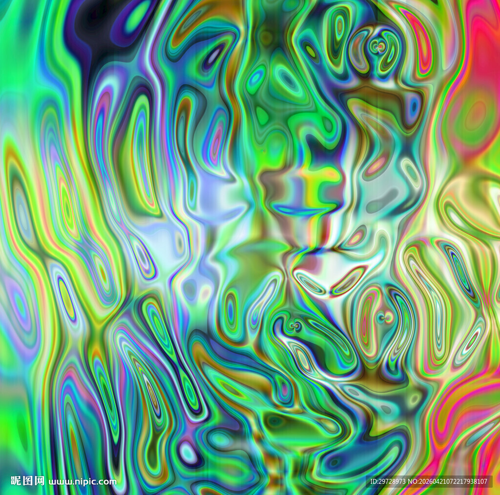 炫彩渐变流体肌理纹