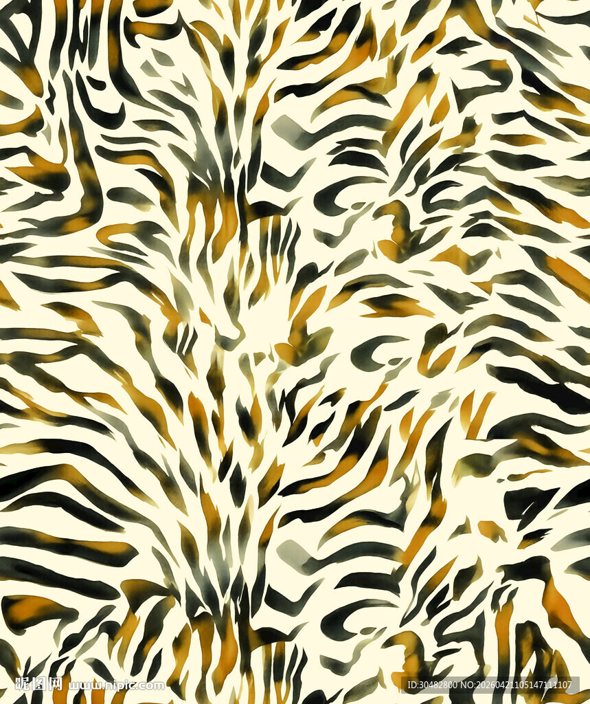 斑马纹时尚图案纹理