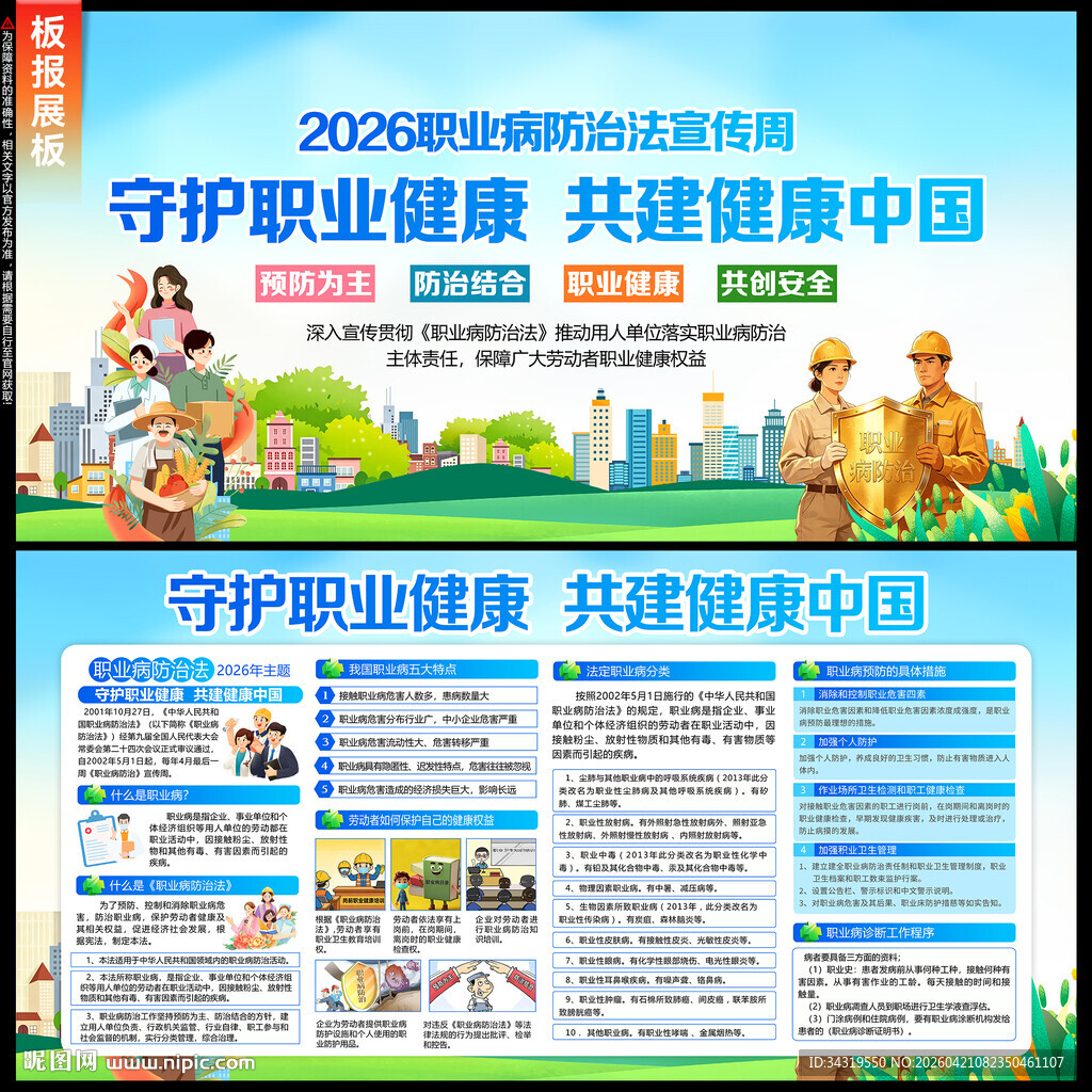 职业病展板