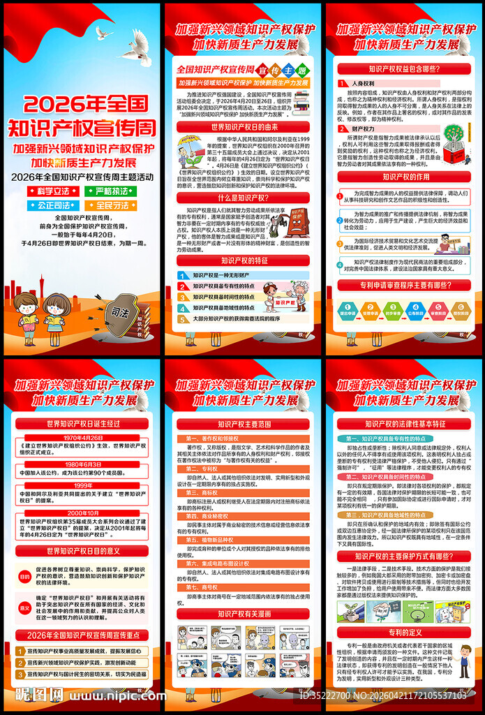 知识产权宣传展架
