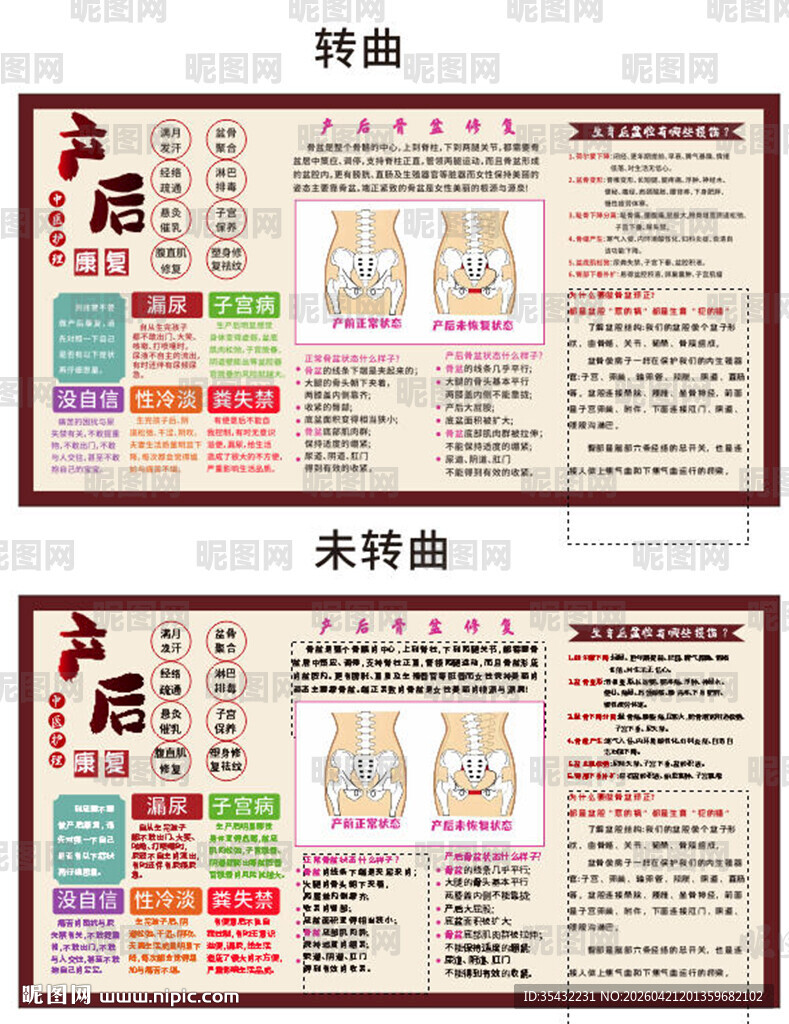 产后护理展板