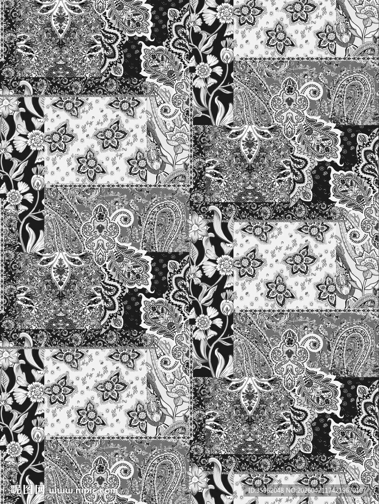 黑白抽象图案纹理背景图