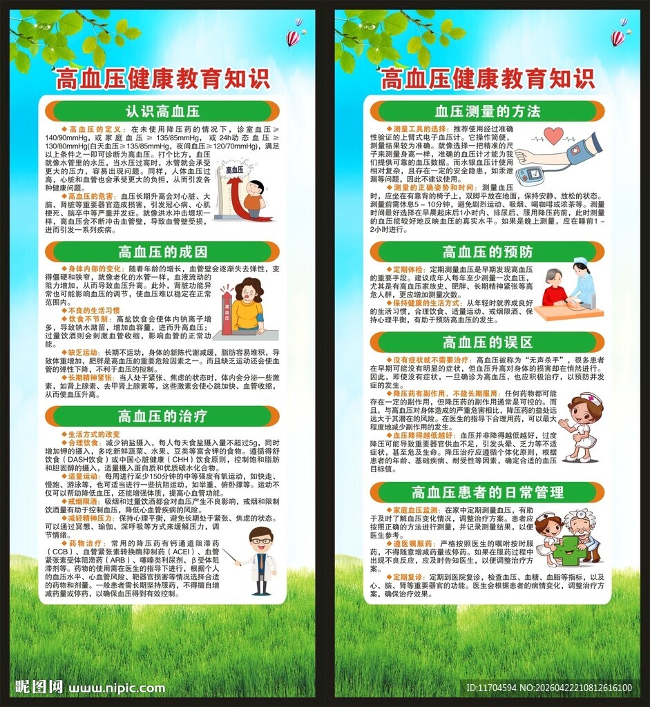 高血压日展架