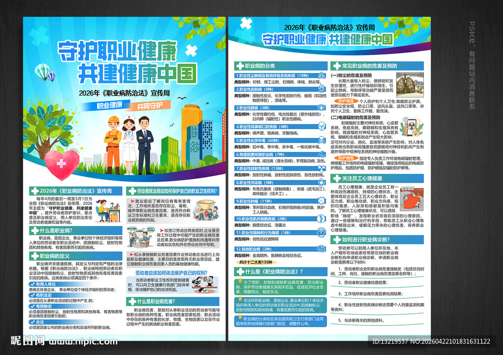 职业病宣传单