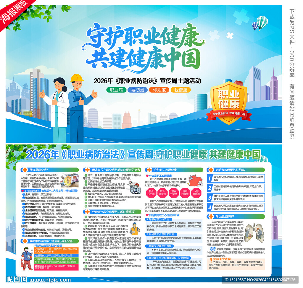 职业病展板