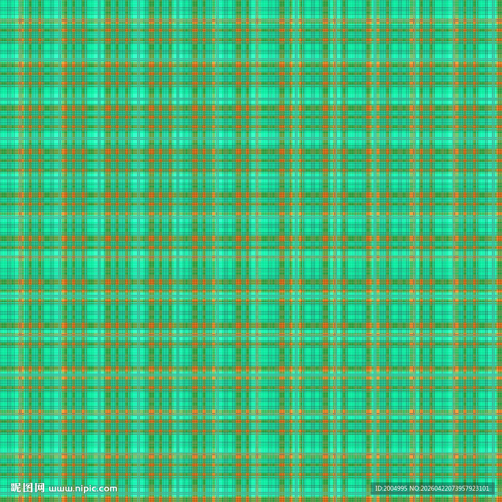绿色格子布纹