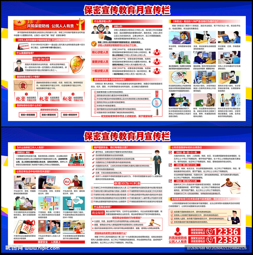 保密宣传展板