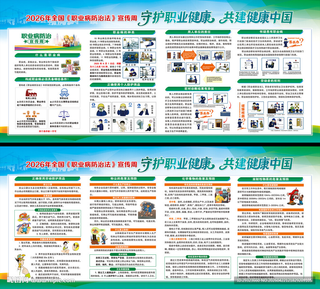 2026年职业病防治宣传展板