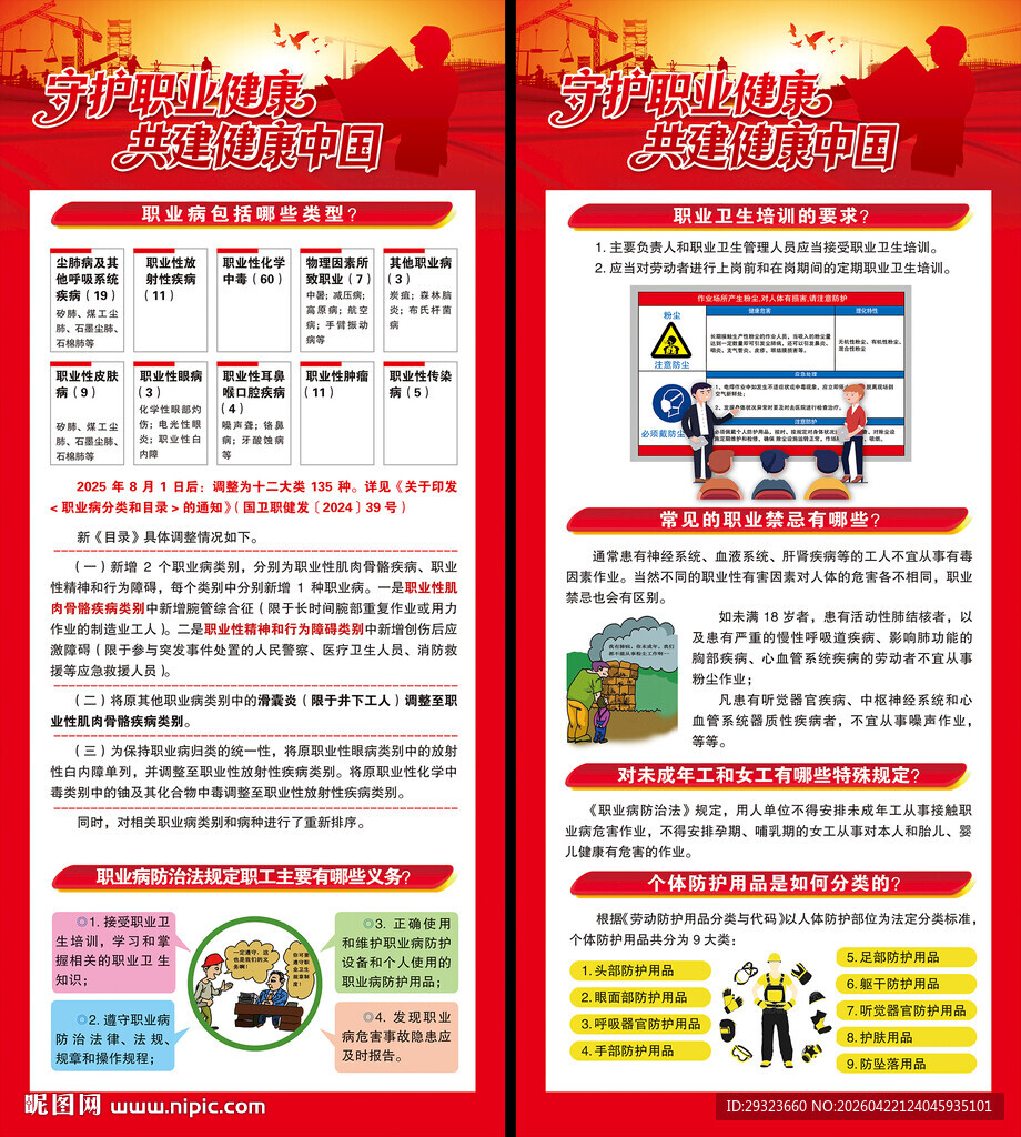 2026年职业病防治宣传展架