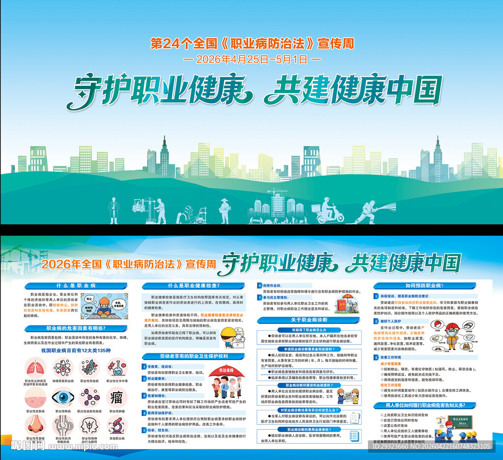 职业病防治展板