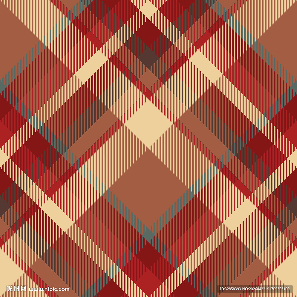 复古格子图案纹理背景