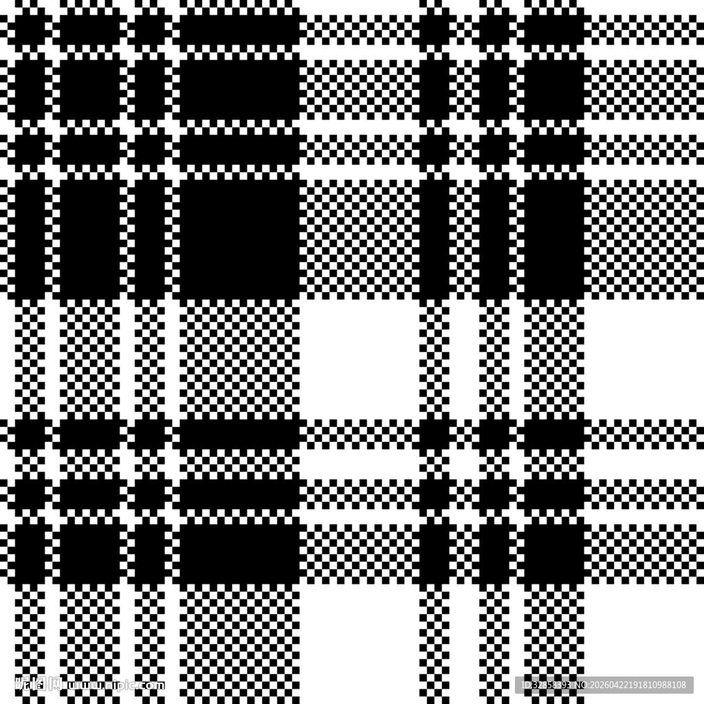 黑白格子图案纹理设计
