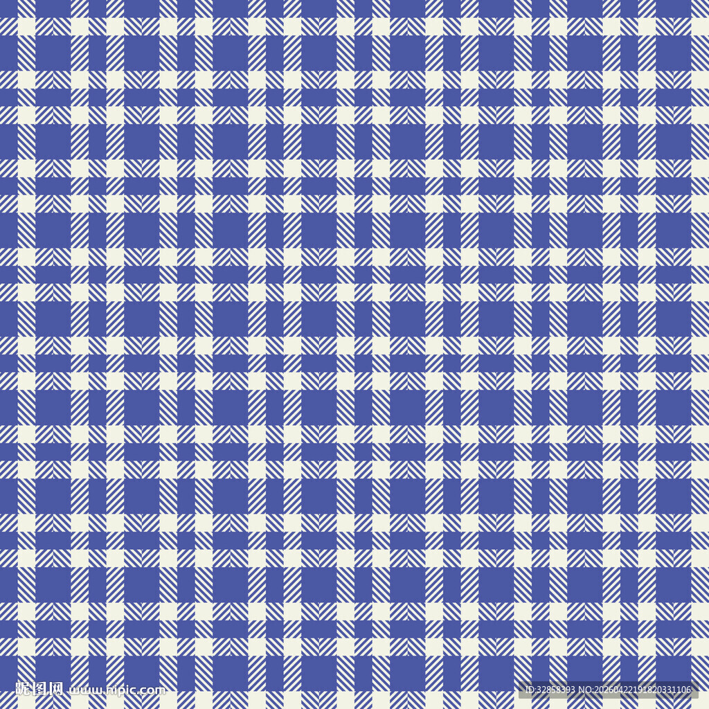 蓝白格子图案纹理