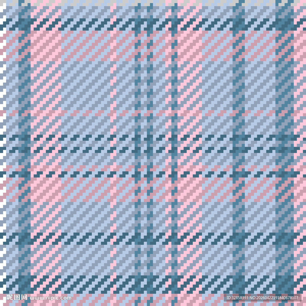 蓝粉格子纹理图案