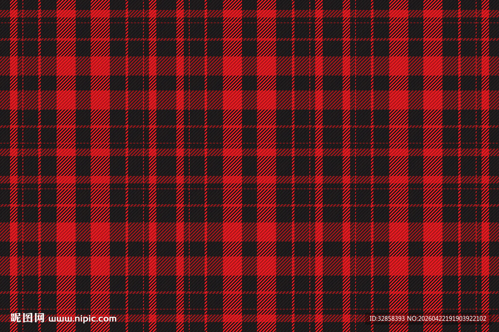 红黑格子纹理图案