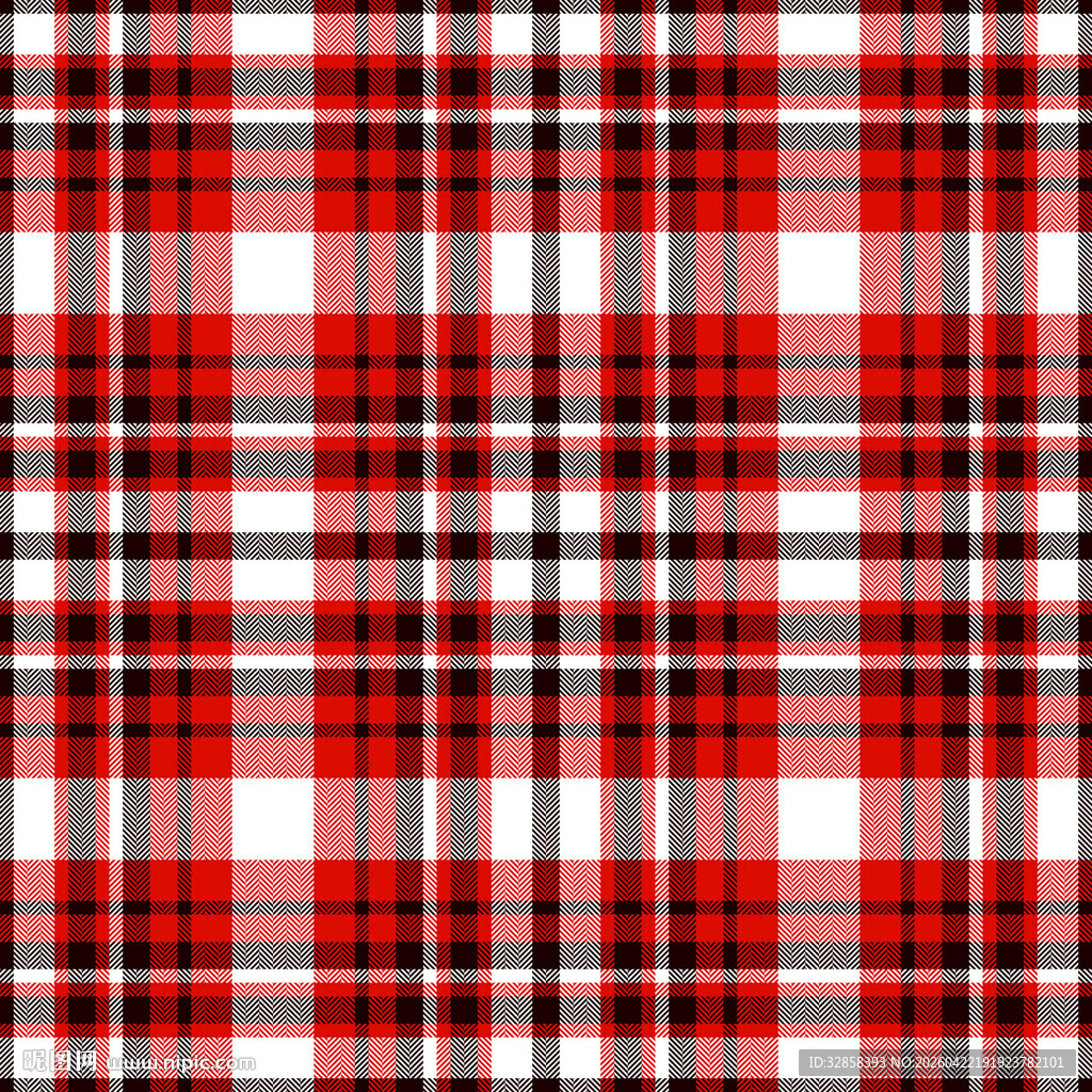 红色格子图案背景