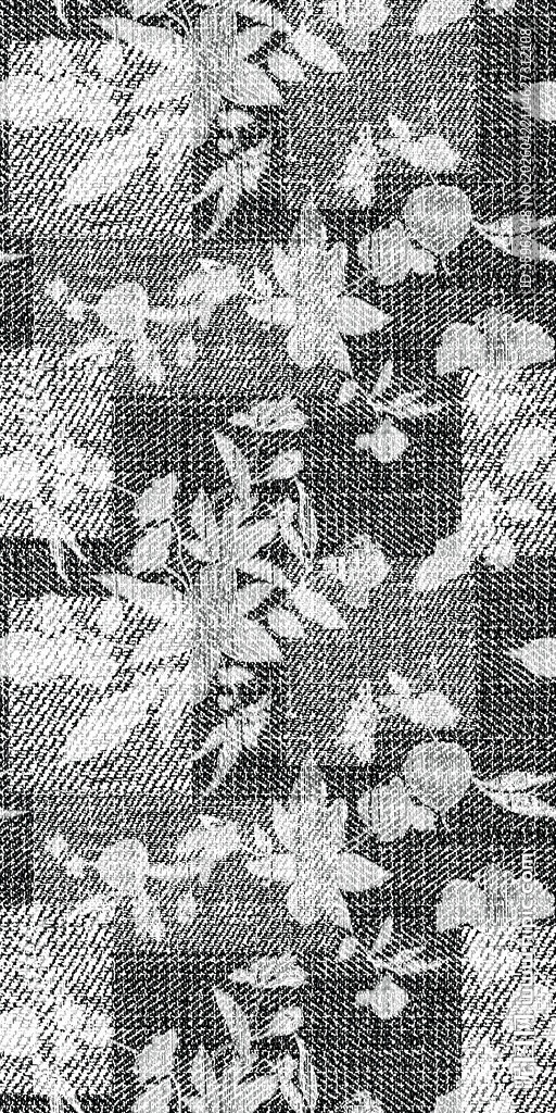 黑白花卉纹理图案