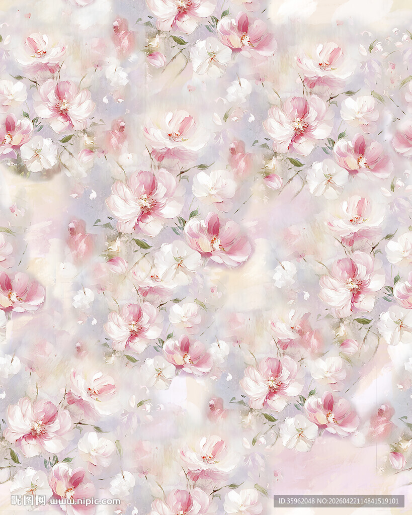 粉色花卉纹理图案背景