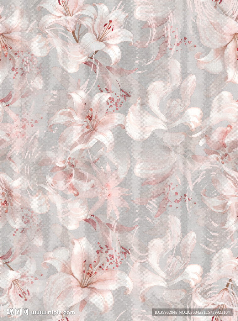 粉色花卉纹理图案