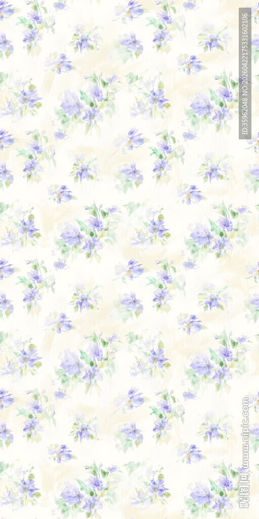 淡紫色小花图案背景