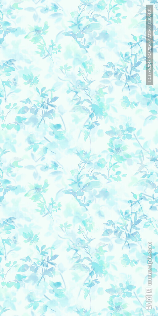 淡蓝色梦幻水彩纹理背景