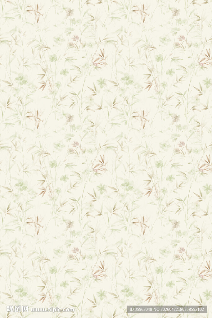 淡雅小花纹背景图案