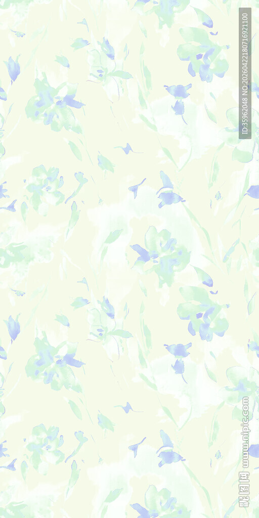 淡彩花卉纹理背景图
