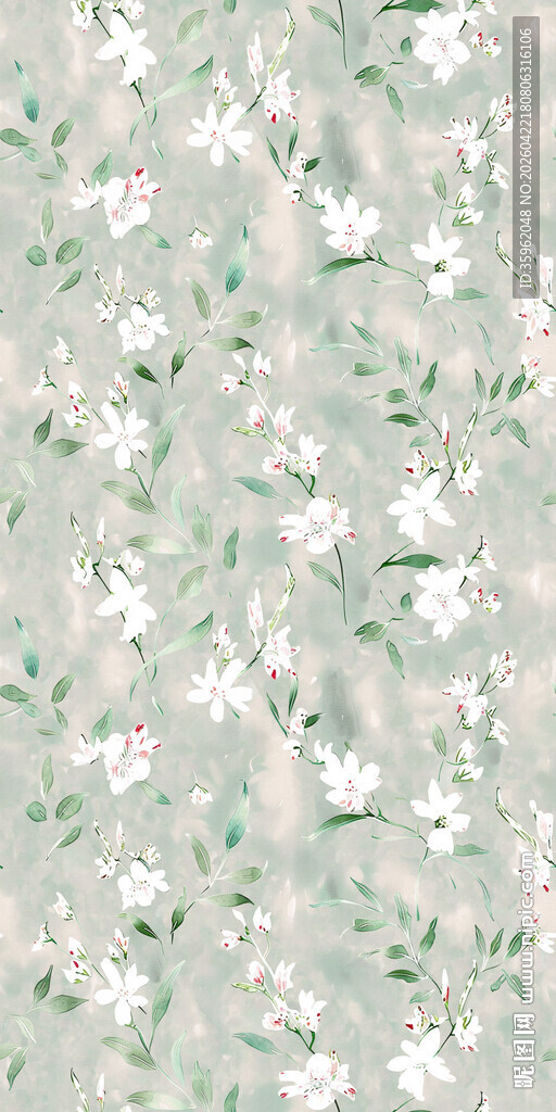 清新花卉图案背景