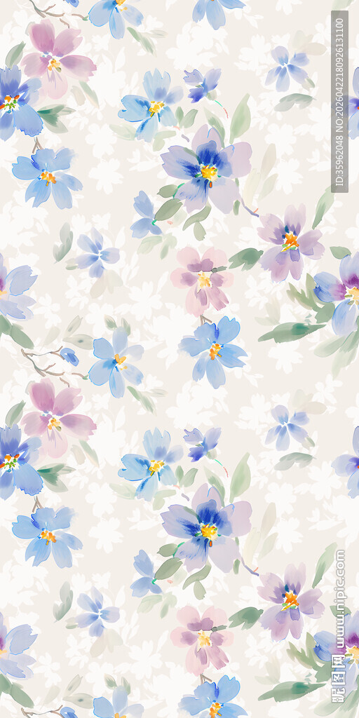 小碎花图案布料