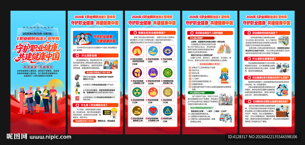 职业病防治展架