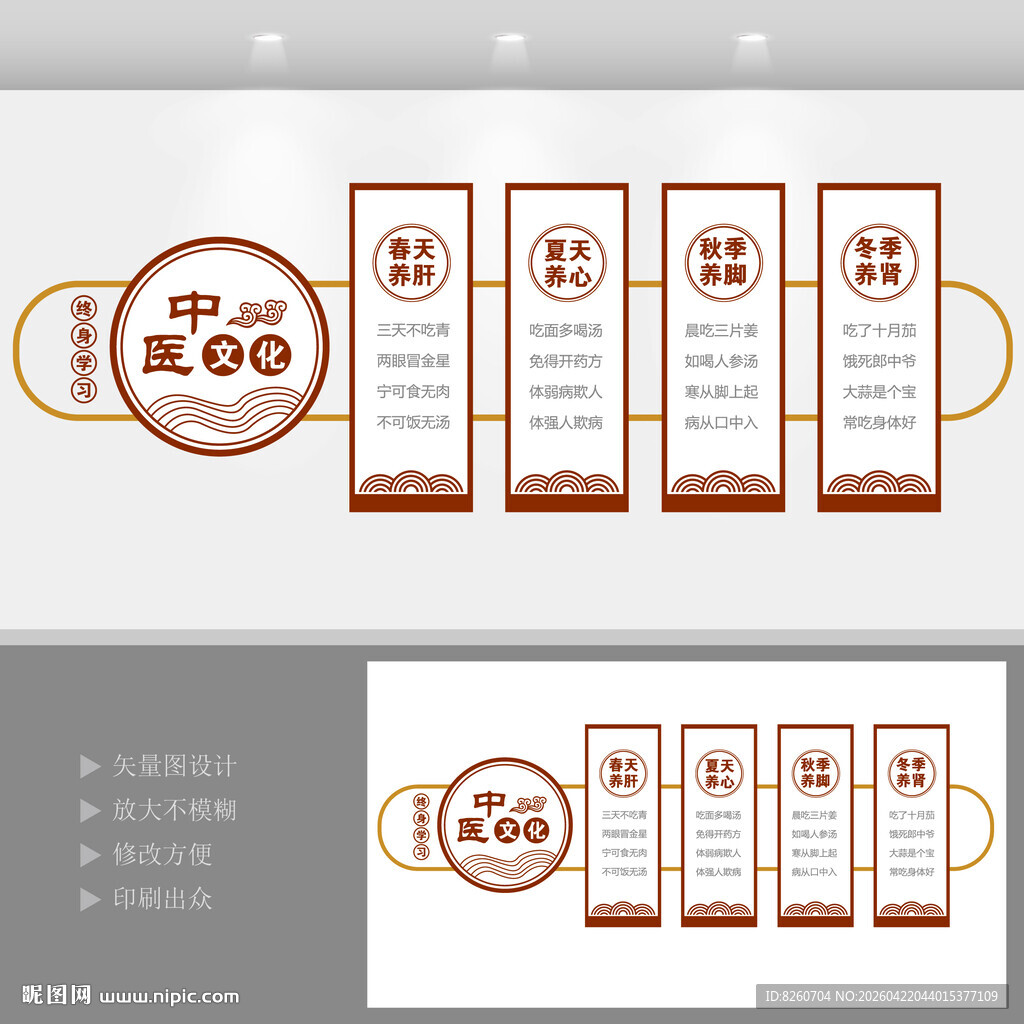 中医墙设计中医养生馆文化