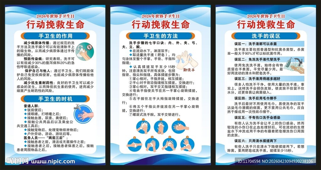 全球洗手日展板