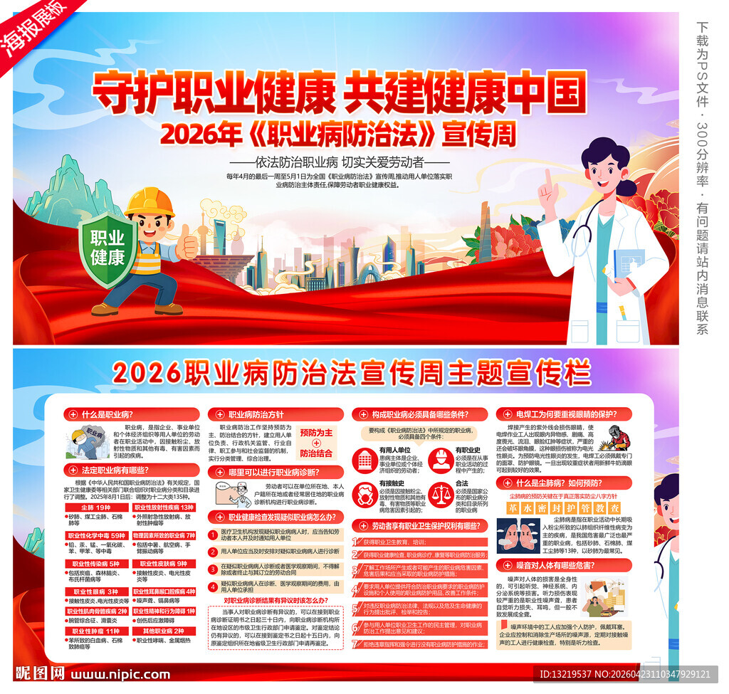 职业病展板