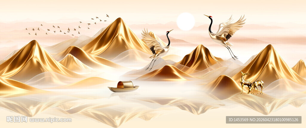 金箔轻奢装饰画