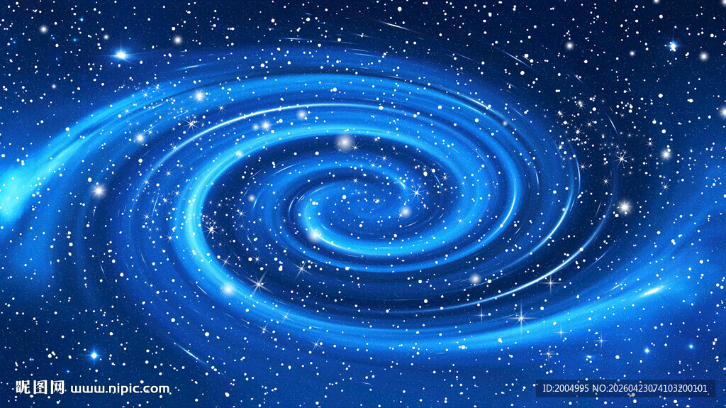 蓝色星空旋涡