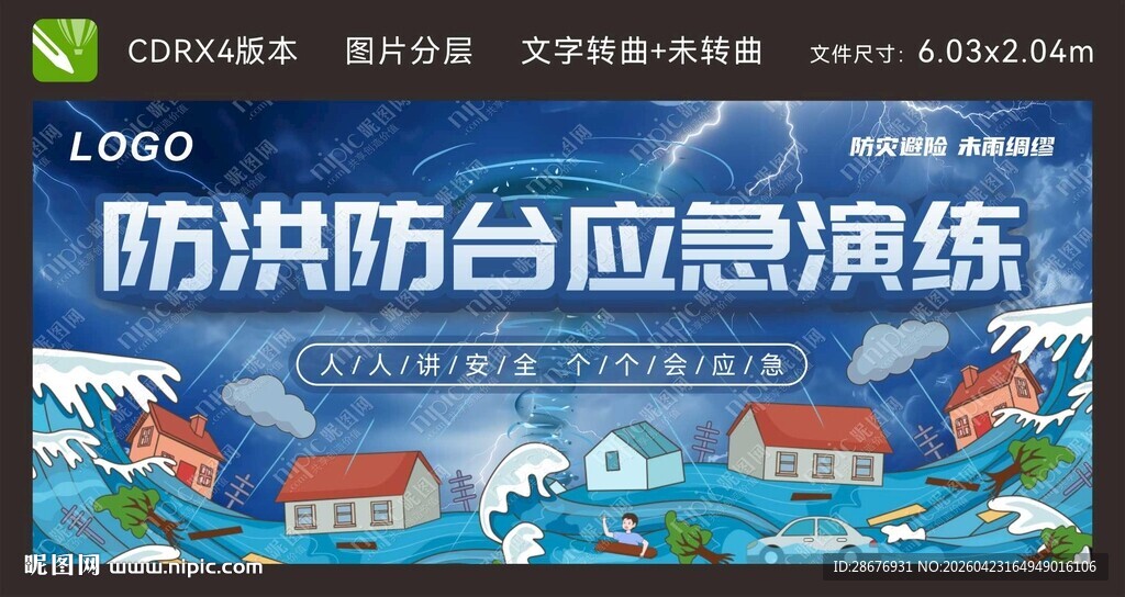 防洪防台应急演练背景