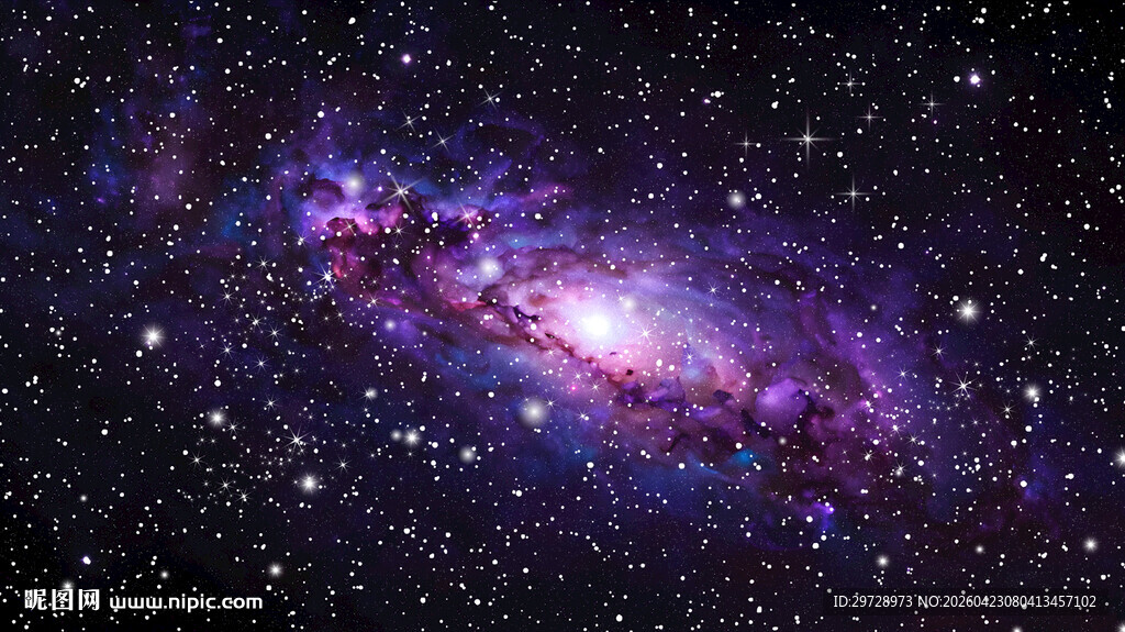紫色宇宙星空