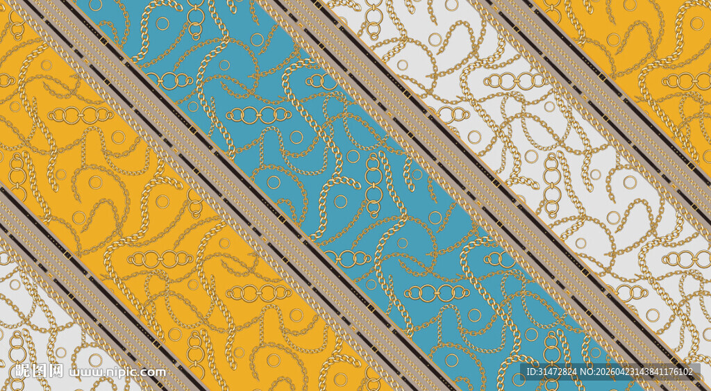 多彩几何条纹装饰图案