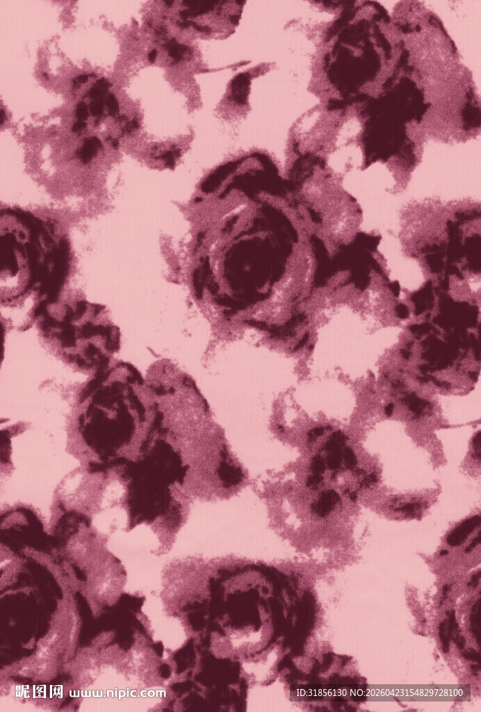 粉色玫瑰花卉图案背景