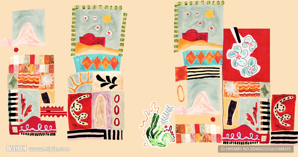 多彩创意手工艺品展示