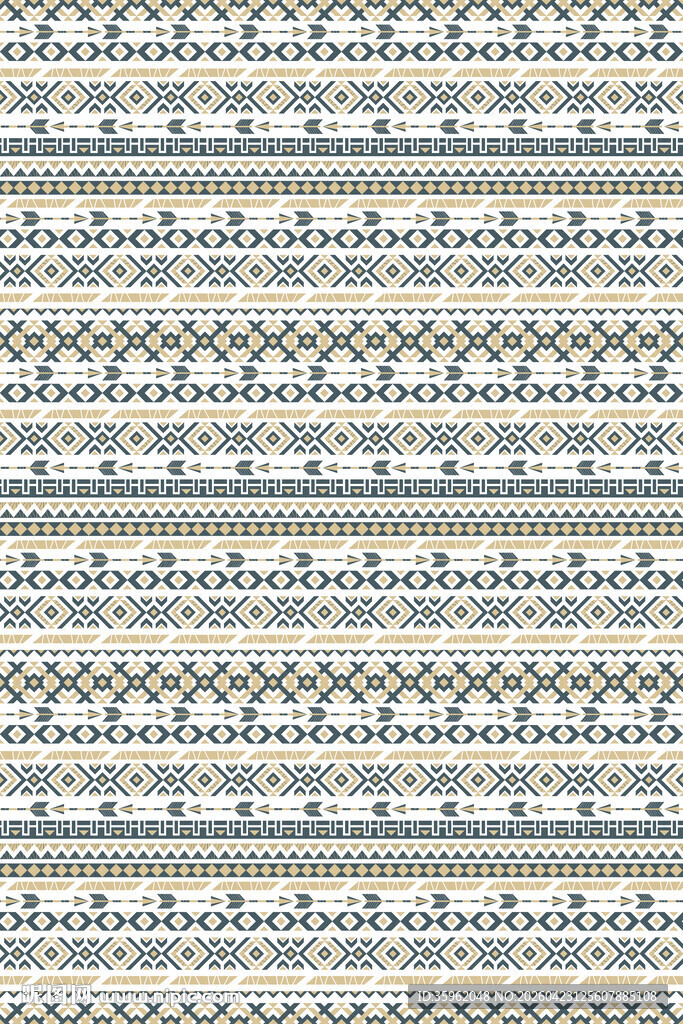 几何线条花边图案设计