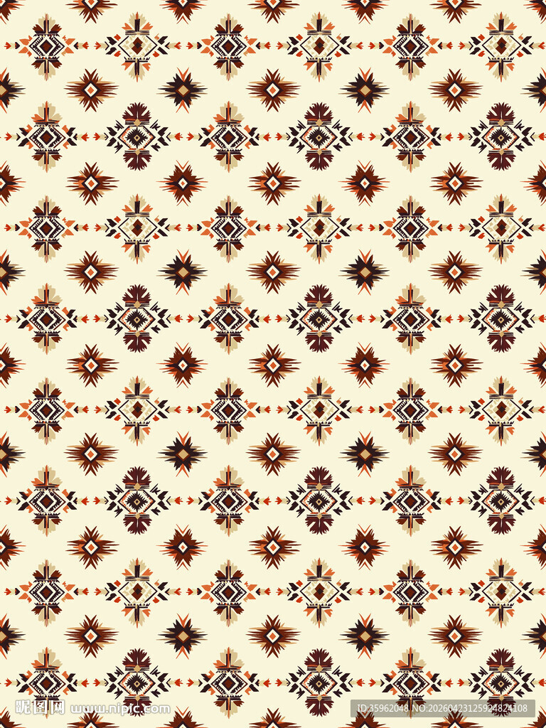 复古几何花纹图案设计