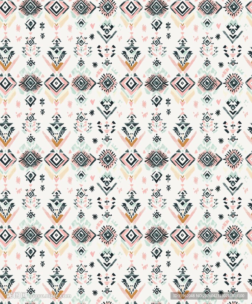 几何图案无缝花纹背景图