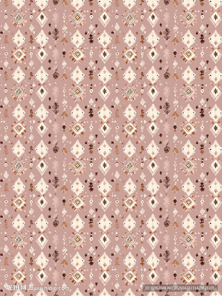 粉色花卉图案纹理背景