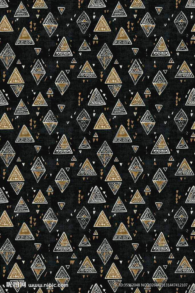 几何图案黑色背景装饰纹理
