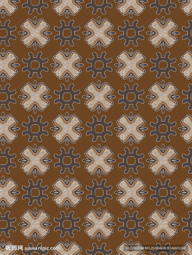 复古几何花纹图案