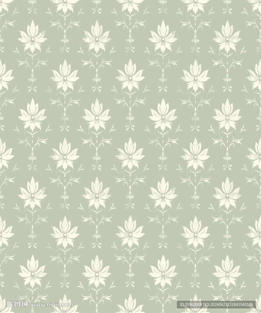 浅绿色几何花纹背景图