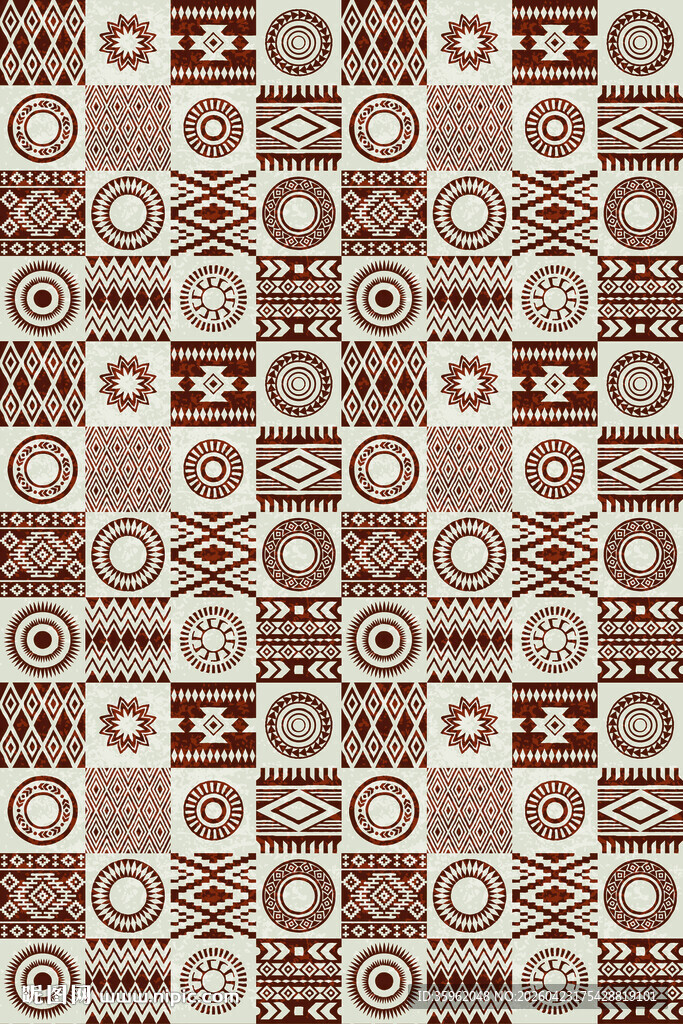 几何图案民族风纹理背景