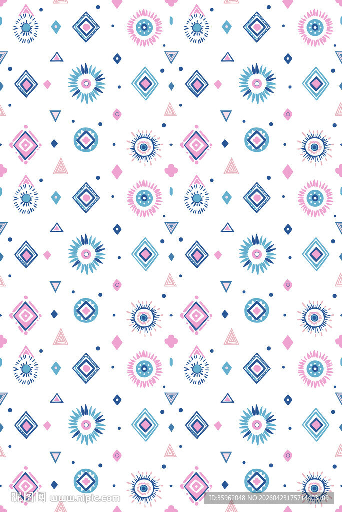 几何图案无缝背景纹理