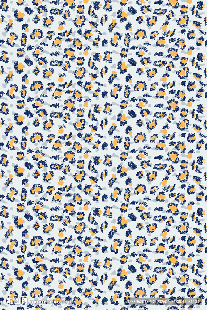 蓝白花卉图案背景纹理
